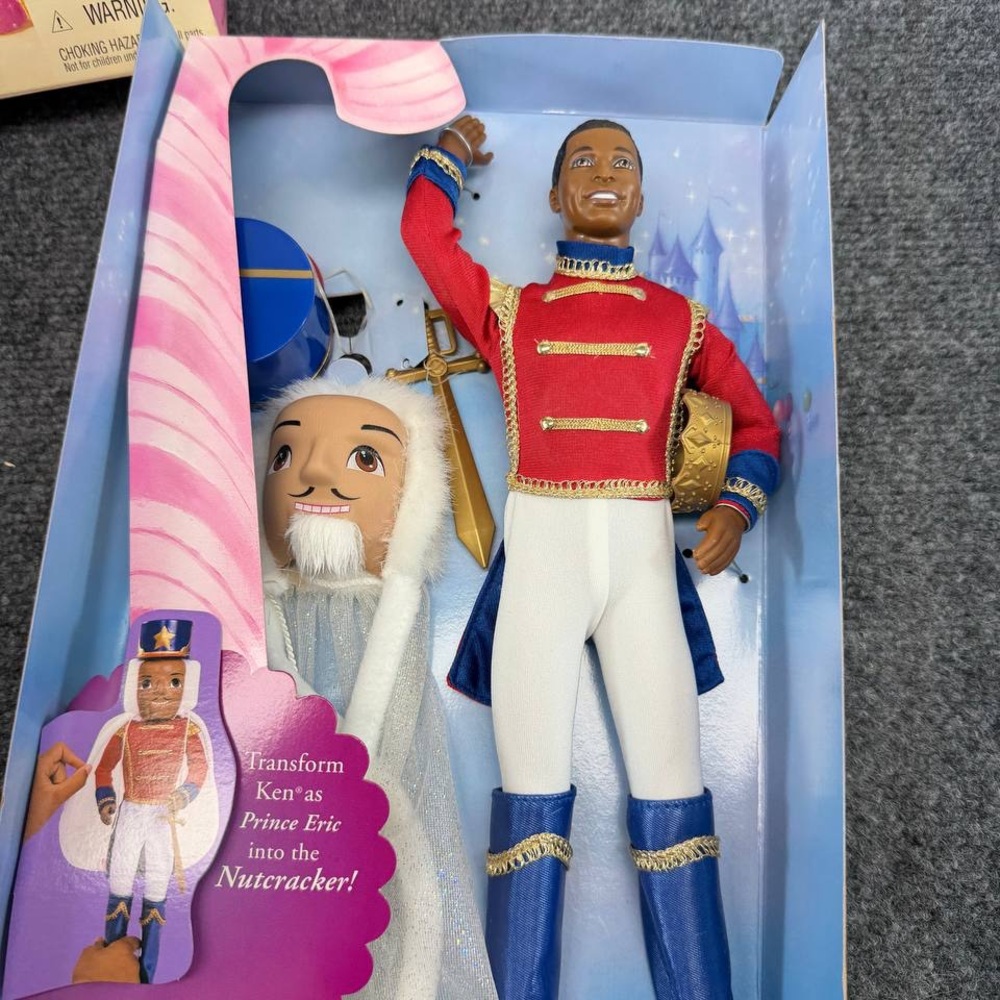 Vintage 2001 Barbie in The Nutcracker Ken as Prince Eric Doll Mattel 52689 NRFB